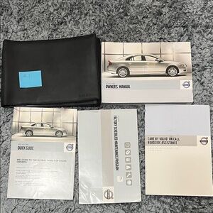 Volvo Owner's Manual Set with Black Case